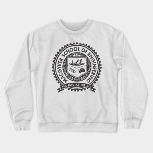 Retro Macgyver School Of Engineering Crewneck Sweatshirt